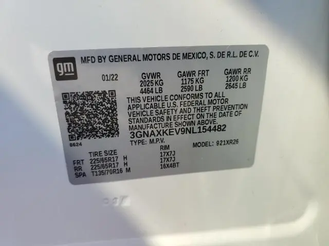 2022 CHEVROLET EQUINOX LT