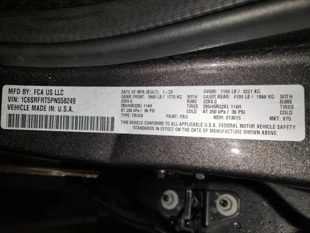 2023 RAM 1500 LARAMIE  
