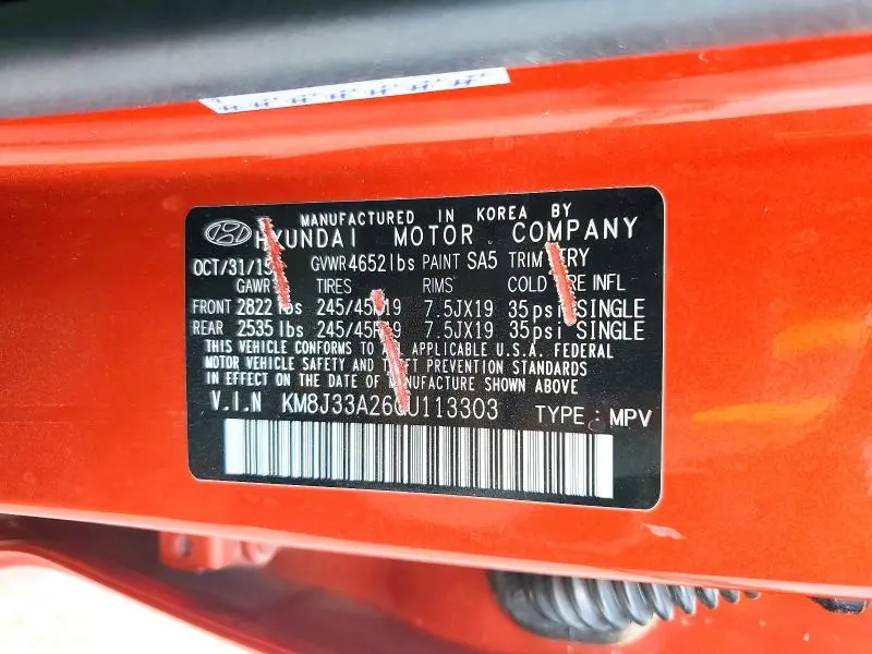 2016 HYUNDAI TUCSON LIMITED  