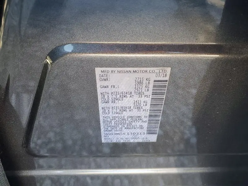 2018 INFINITI QX60 BASE  