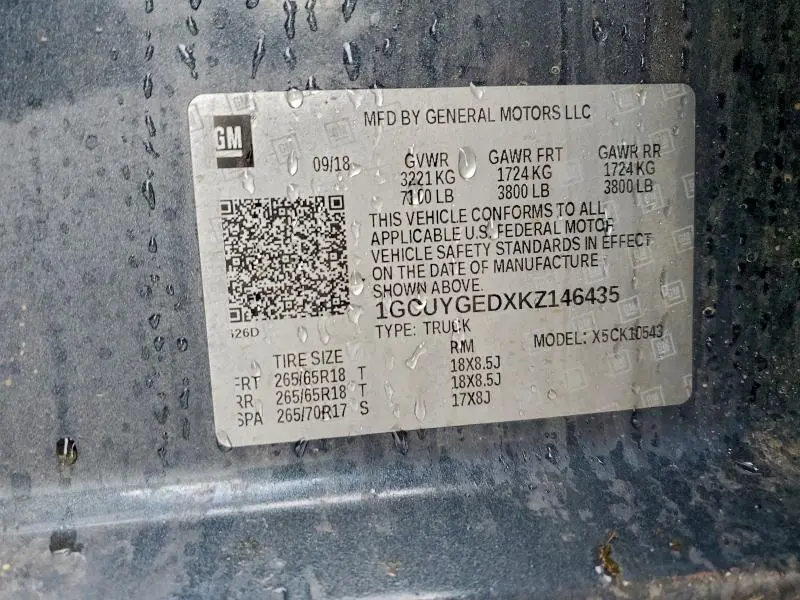 2019 CHEVROLET SILVERADO K1500 LTZ  