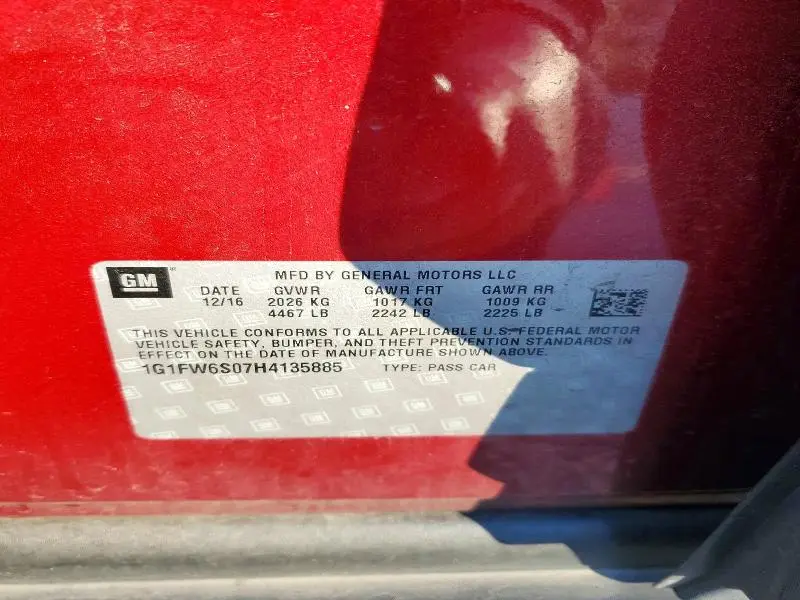 2017 CHEVROLET BOLT EV LT  