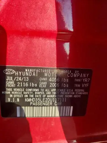 2013 HYUNDAI ELANTRA GT   