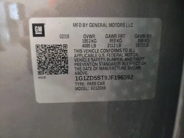 2018 CHEVROLET MALIBU LT  