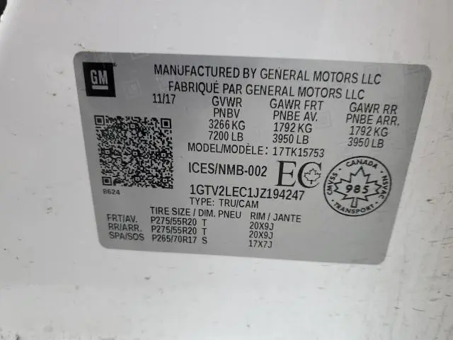 2018 GMC SIERRA K1500  