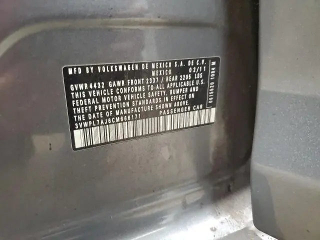 2012 VOLKSWAGEN JETTA TDI  