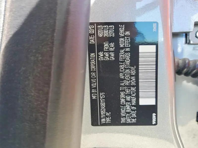 2013 VOLVO S80 3.2  