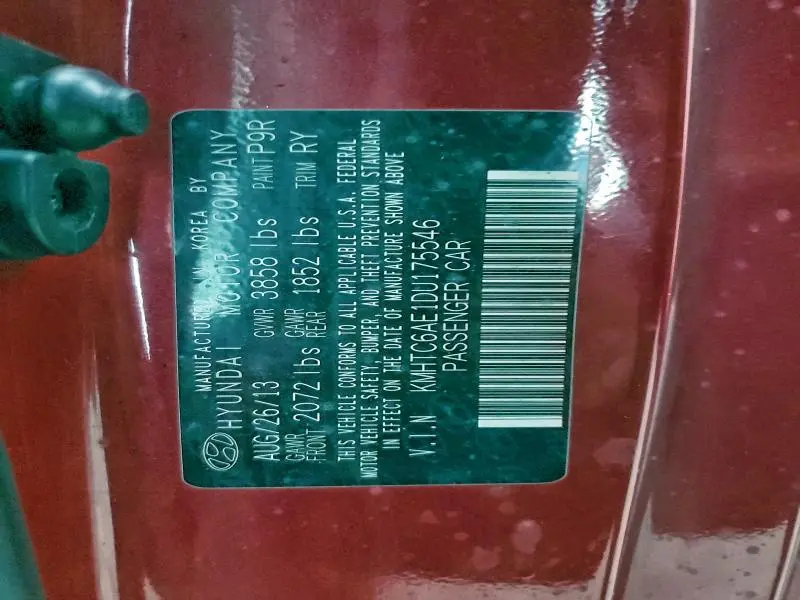 2013 HYUNDAI VELOSTER TURBO  