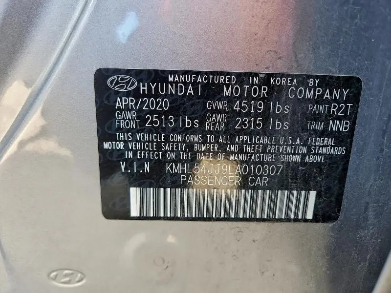 2020 HYUNDAI SONATA HYBRID  