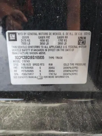 2014 CHEVROLET SILVERADO C1500 LTZ  