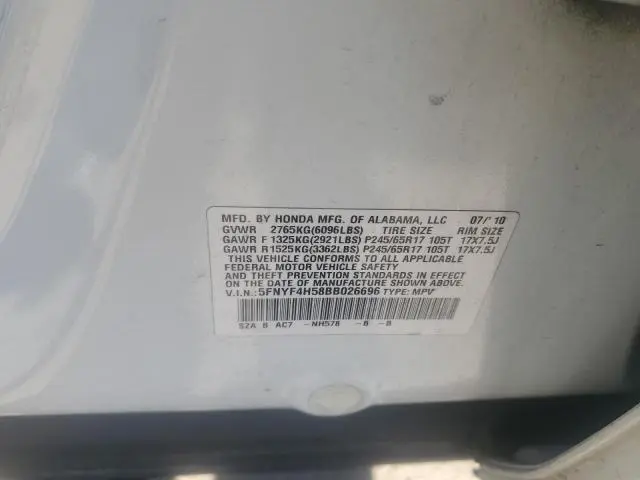 2011 HONDA PILOT EXL