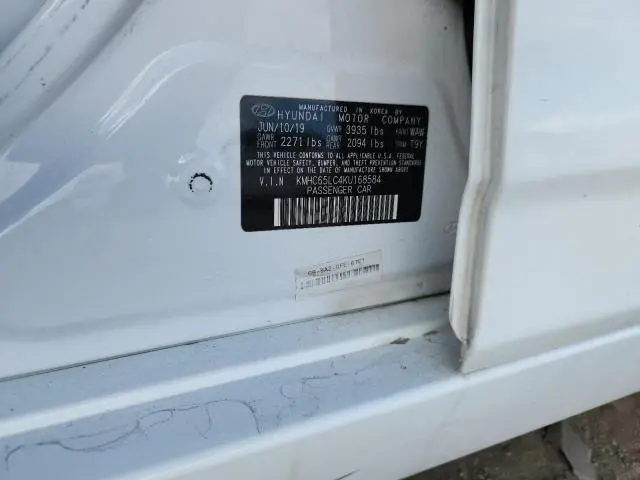 2019 HYUNDAI IONIQ BLUE  