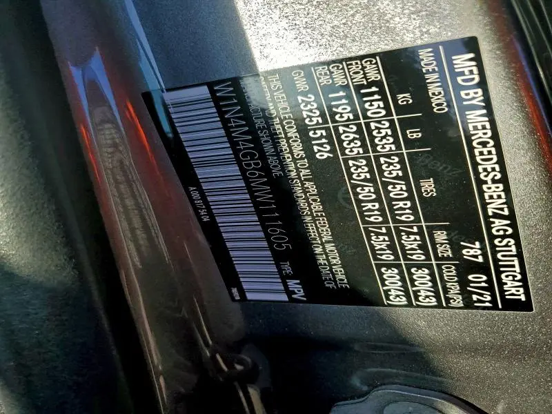 2021 MERCEDES-BENZ GLB 250  