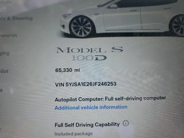 2018 TESLA MODEL S   