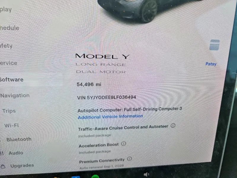 2020 TESLA MODEL Y   