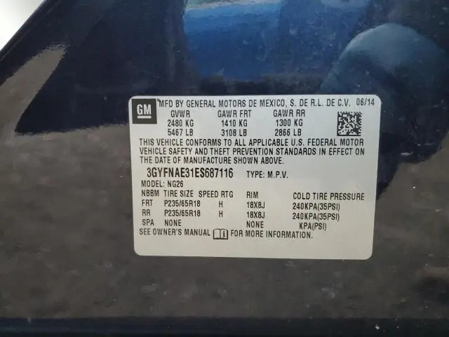 2014 CADILLAC SRX   