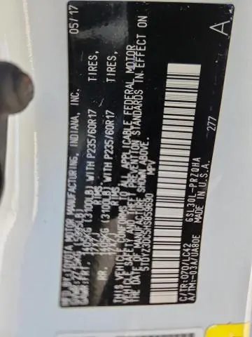 2017 TOYOTA SIENNA XLE PREMIUM 8-PASSENGER  