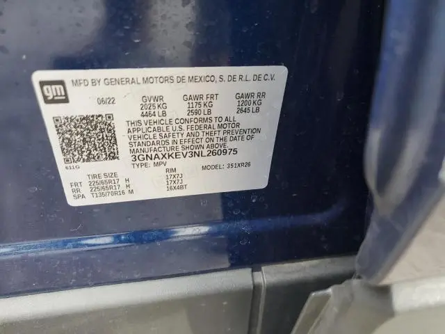 2022 CHEVROLET EQUINOX LT  