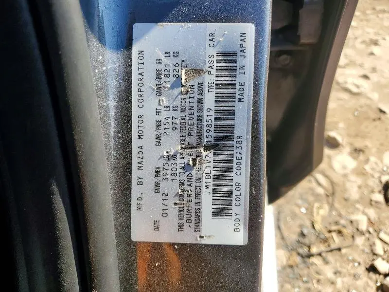 2012 MAZDA 3 I  