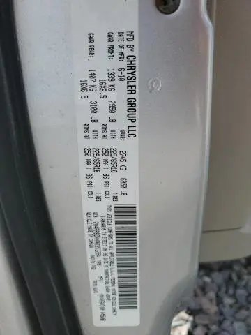 2010 CHRYSLER TOWN & COUNTRY TOURING PLUS  