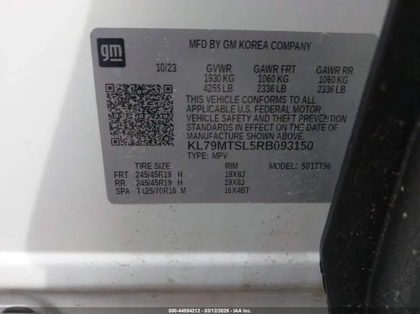2024 CHEVROLET TRAILBLAZER FWD RS