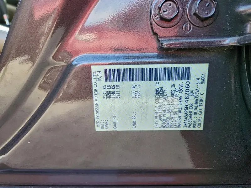 2014 NISSAN MAXIMA S  