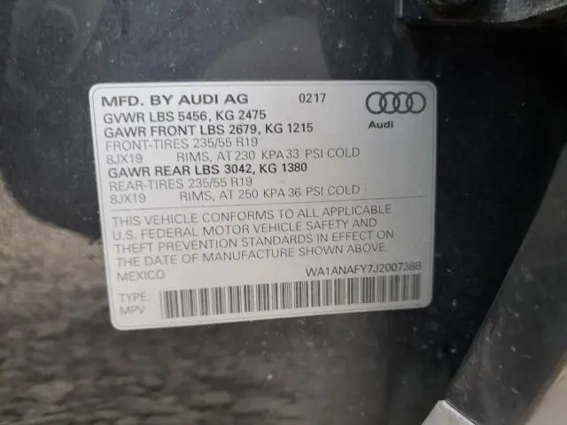 2018 AUDI Q5 PREMIUM  