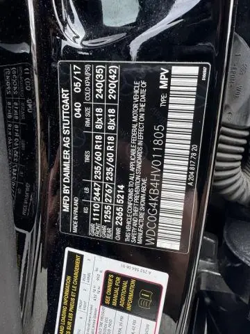 2017 MERCEDES-BENZ GLC 300 4MATIC  