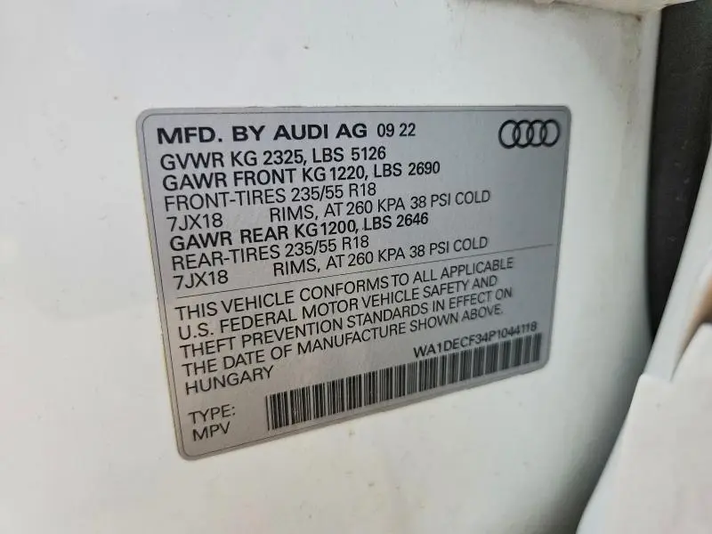 2023 AUDI Q3 PREMIUM S LINE 45  