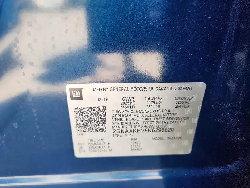 2019 CHEVROLET EQUINOX LT  