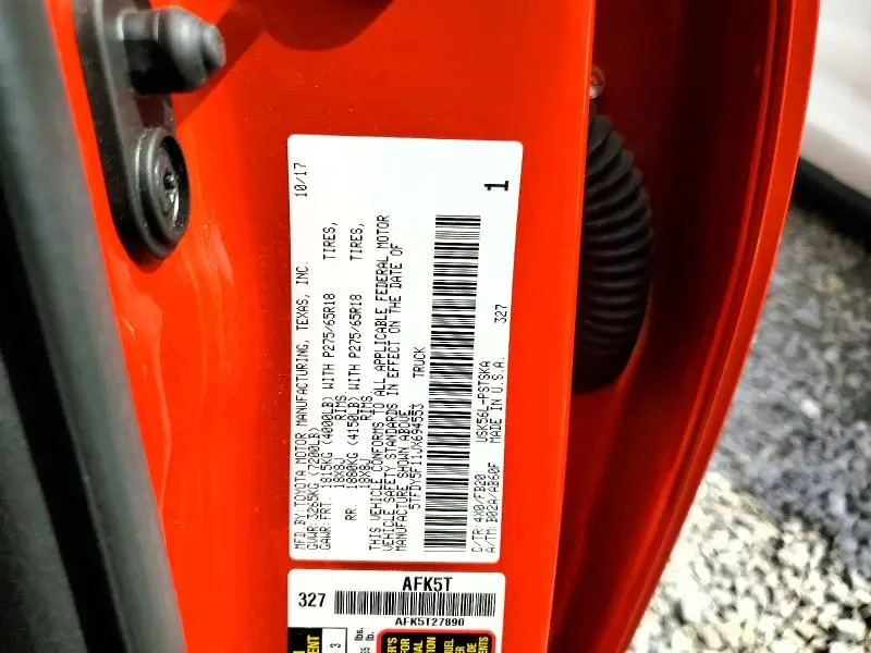 2018 TOYOTA TUNDRA CREWMAX SR5  