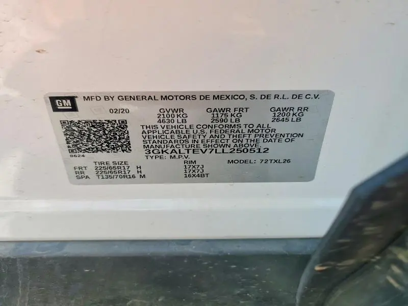 2020 GMC TERRAIN SLE  