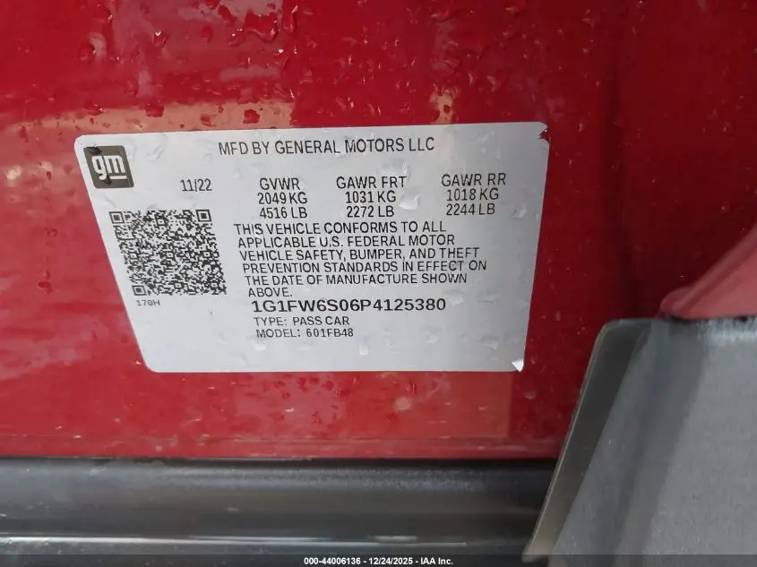 2023 CHEVROLET BOLT EV FWD 1LT