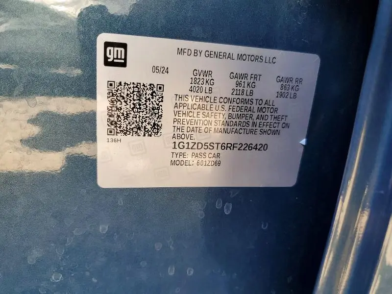 2024 CHEVROLET MALIBU LT  