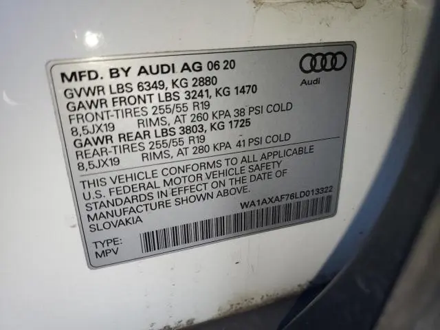 2020 AUDI Q7 PREMIUM  