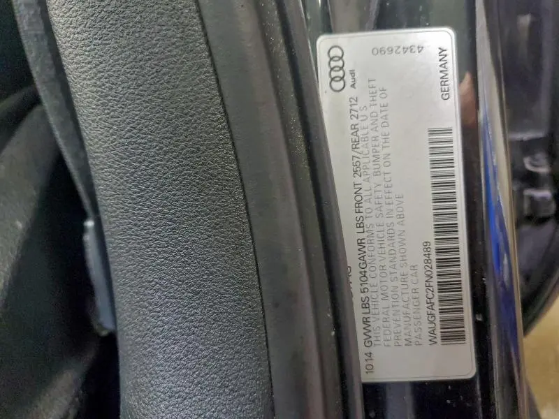 2015 AUDI A6 PREMIUM PLUS  