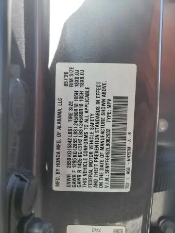 2020 HONDA PILOT EXL  