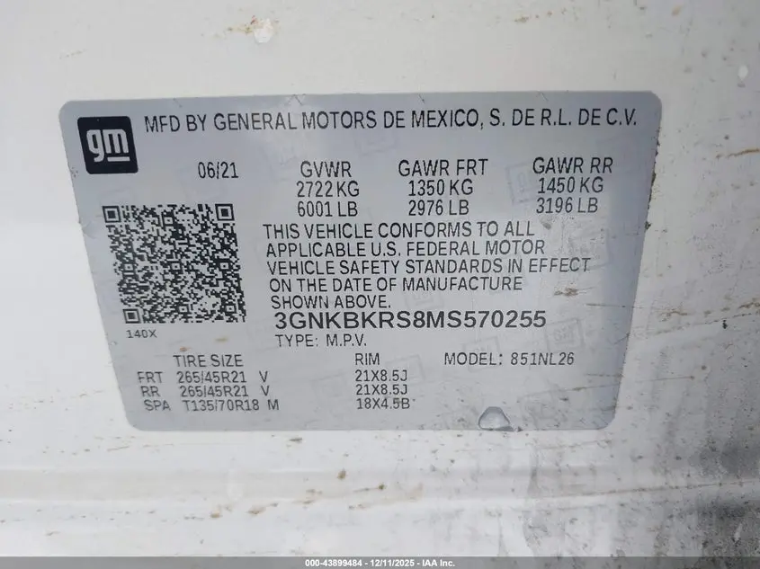 2021 CHEVROLET BLAZER AWD RS