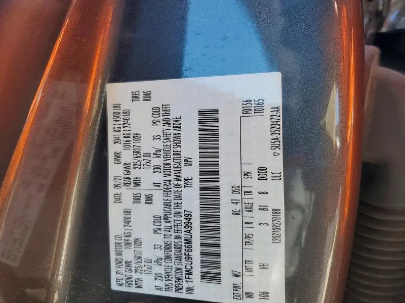 2021 FORD ESCAPE S  