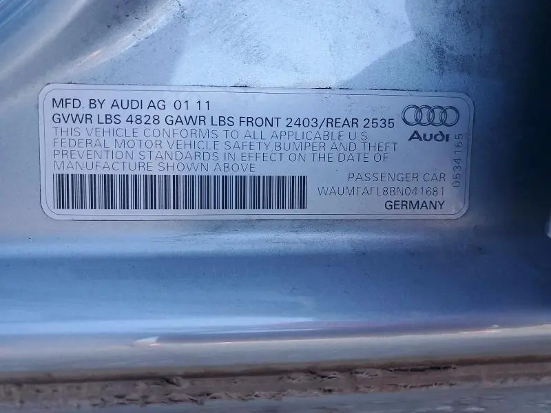 2011 AUDI A4 PRESTIGE  