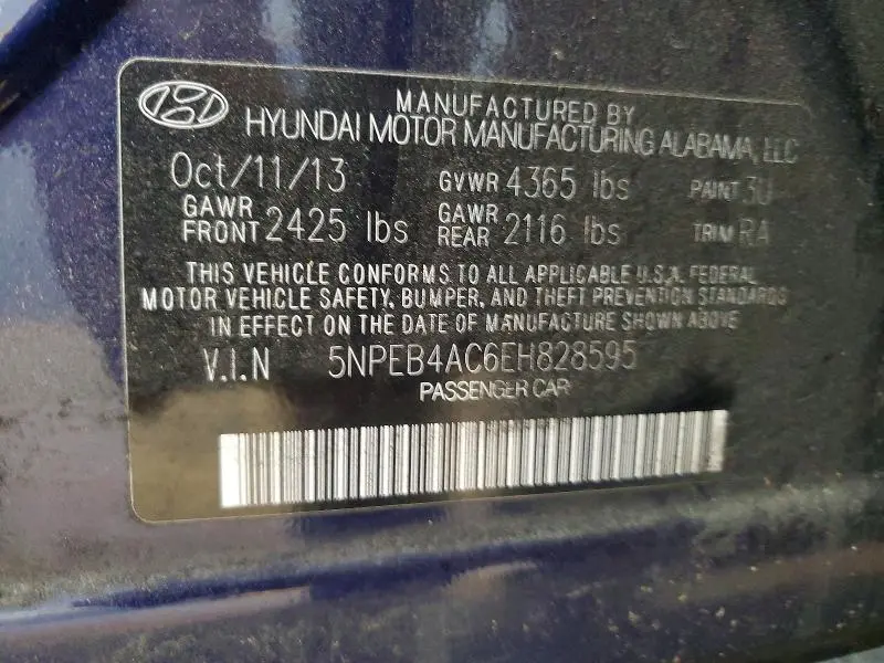 2014 HYUNDAI SONATA GLS  
