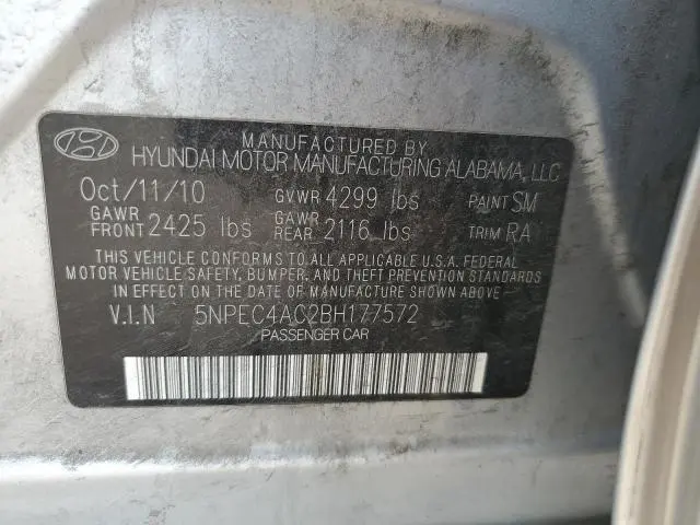 2011 HYUNDAI SONATA SE  