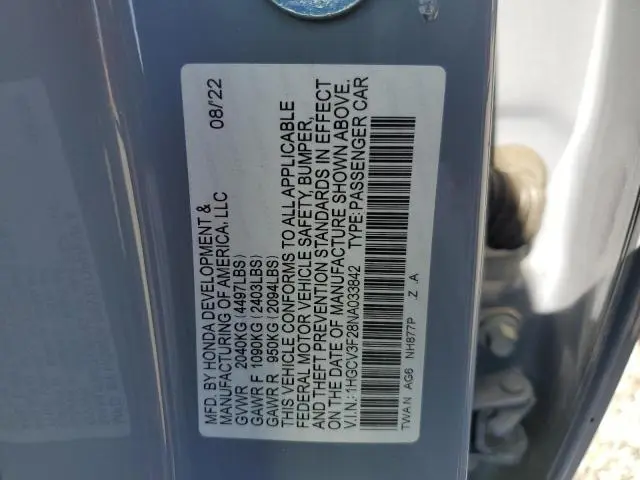 2022 HONDA ACCORD HYBRID SPORT  