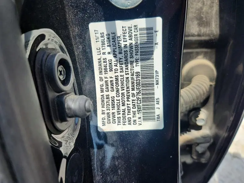 2018 HONDA CIVIC EX  