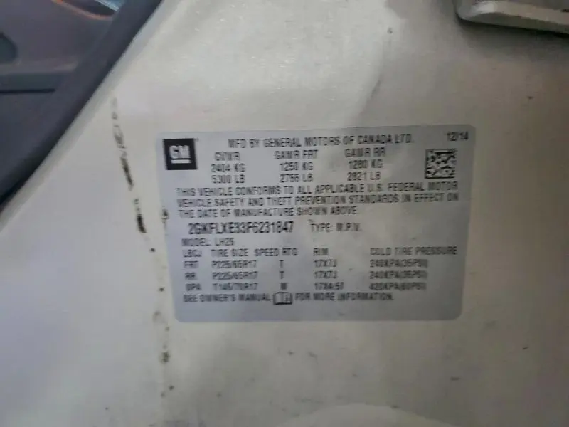 2015 GMC TERRAIN SLT  