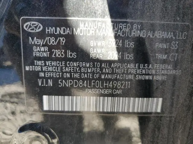 2020 HYUNDAI ELANTRA SEL  