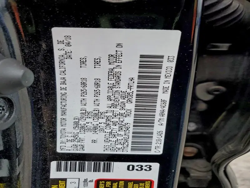 2018 TOYOTA TACOMA DOUBLE CAB  