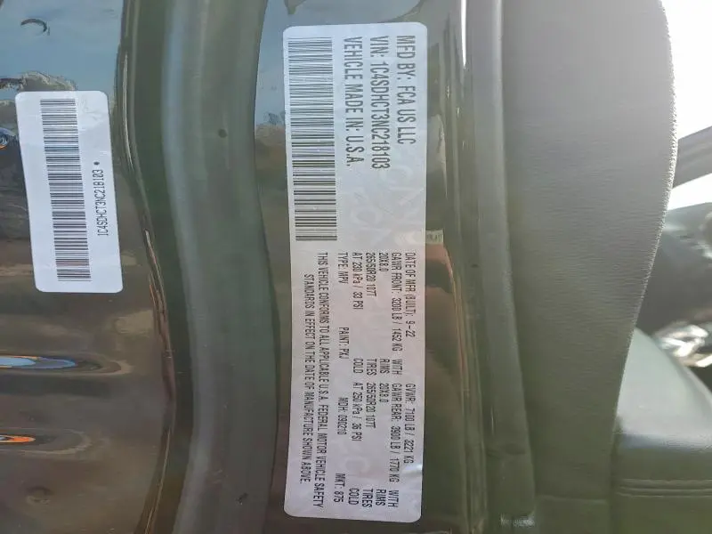 2022 DODGE DURANGO R/T  