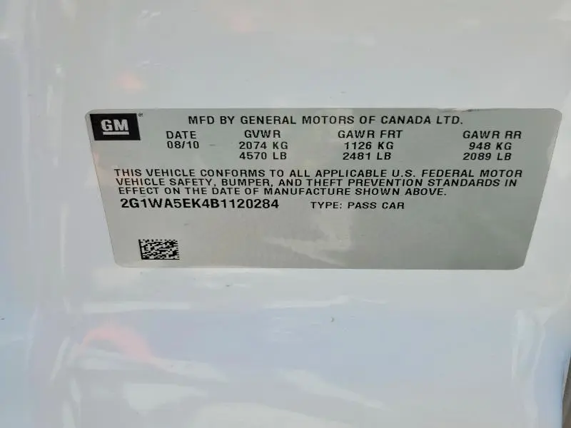 2011 CHEVROLET IMPALA LS  