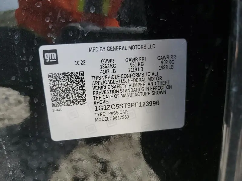 2023 CHEVROLET MALIBU RS  